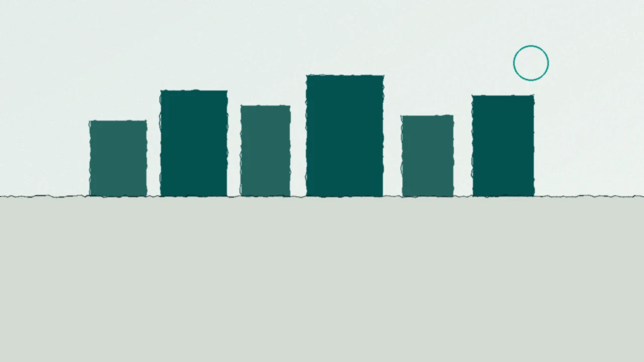 Illustration simple : skyline de chantier